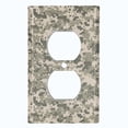 thumbnail image 2 of Metal Light Switch Plate Outlet Cover (ACU Camo - Single Duplex), 2 of 2