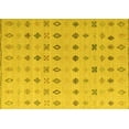 thumbnail image 1 of Ahgly Company Indoor Rectangle Solid Yellow Modern Area Rugs, 7' x 10', 1 of 4