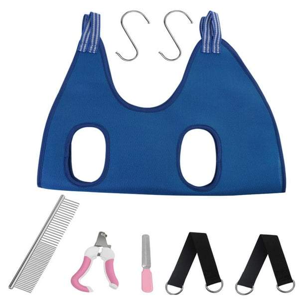 Breathable Pet Grooming Hammocks Kit Restraint Bag Harness Sling with S