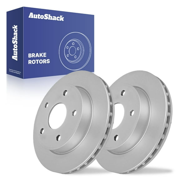 AutoShack Front Vented Coated Brake Rotors 2-PC Set Replacement for 2005-2012 Dodge Dakota 2006-2009 Mitsubishi Raider 2011 Ram Dakota ArmorStop 12.28" (312 mm)