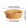thumbnail image 2 of Food Grade Kraft Disposable Meal Containers, Single Use Paper Food Boxes, Suitable for Hot & Cold Food, for Catering Restaurant Takeaway, 2 of 6