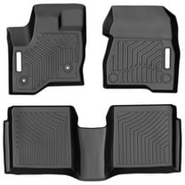 RVNI TPE Rubber Front and Rear 3 Pieces for 2009-2019 Ford Flex Floor Mats Set, All-Weather Protection