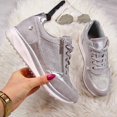 thumbnail image 4 of zapatillas de deporte con cuña para mujer, zapatos vulcanizados, zapatos con lentejuelas, moda para chicas, zapatillas deportivas para mujer, calzado para mujer 2022, 4 of 5