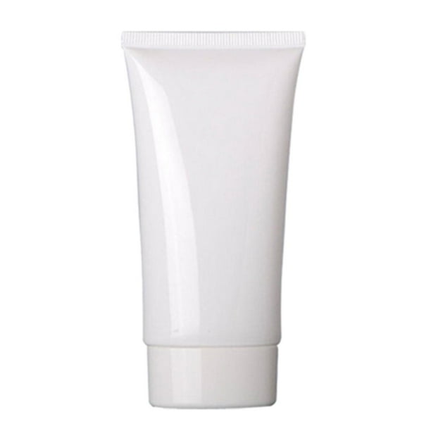 Tubos vacíos de crema facial, envases rellenables de viaje para emulsión, protector solar y gel capilar. 50ml
