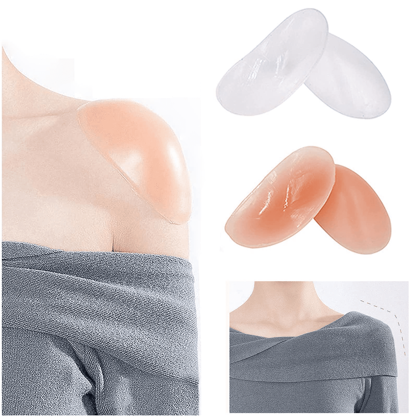 2 Pairs Bra Strap Cushions Holder, Silicone Bra Strap Cushions Holder Non-slip Shoulder