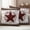 Brown Grey, variant on Texas Star Vintage Outdoor Waterproof Pillow Covers, Brown Retro Art Red Berry Wooden Decorative Square Throw Pillowcase Sofa Cushion Sham for Patio/Couch/Chair, 20"x20" 2 Pack