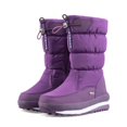 thumbnail image 1 of Botas de nieve de becerro blancas para mujer Zapatos impermeables de algodón pesado, 1 of 5