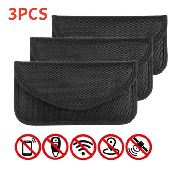 3-Pack Faraday Bags for Phones, Cell Phone Signal Blocking Bag, RFID Phone Case,Faraday Bag for Phone & Key Fob