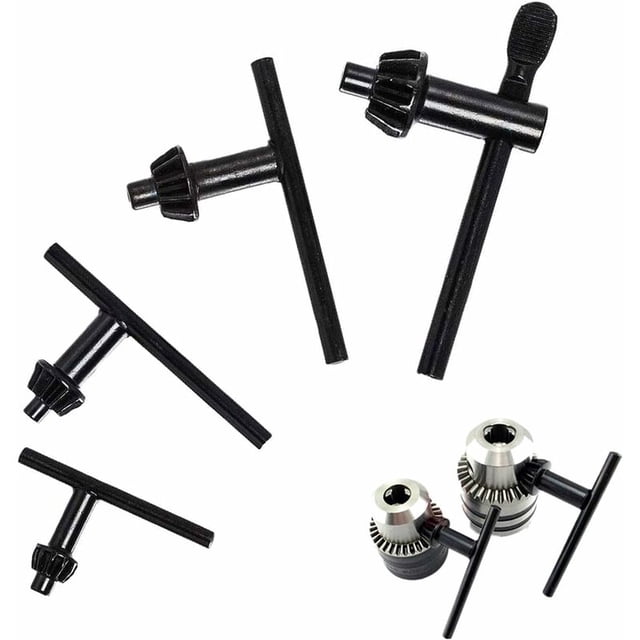 Llave de mandril de repuesto de 4 piezas, llave de mandril eléctrica, 10 mm/ 13 mm/ 16 mm/ 20 mm, llave de taladro de mandril universal, para herramienta de sujeción de taladro de impacto