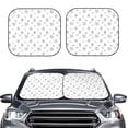 thumbnail image 6 of Lsque Hand Drawn Turtle 2 PCS Windshield Sun Shade | CarFoldable Window Covers | Car Accessories Reflect UV for Universal Cars SUV Truck | Medium, 6 of 7