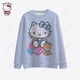 thumbnail image 3 of Sudadera con estampado de Hello Kitty para mujer, ropa holgada de gran tamaño, sudaderas con capucha con estampado de dibujos animados, abrigo de otoño, 3 of 4