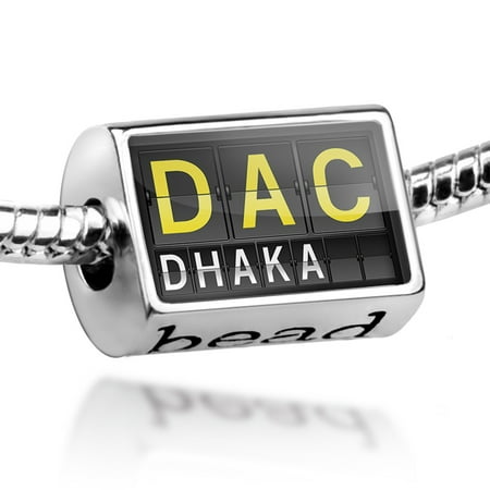 Bead DAC Airport Code for Dhaka Charm Fits All European
