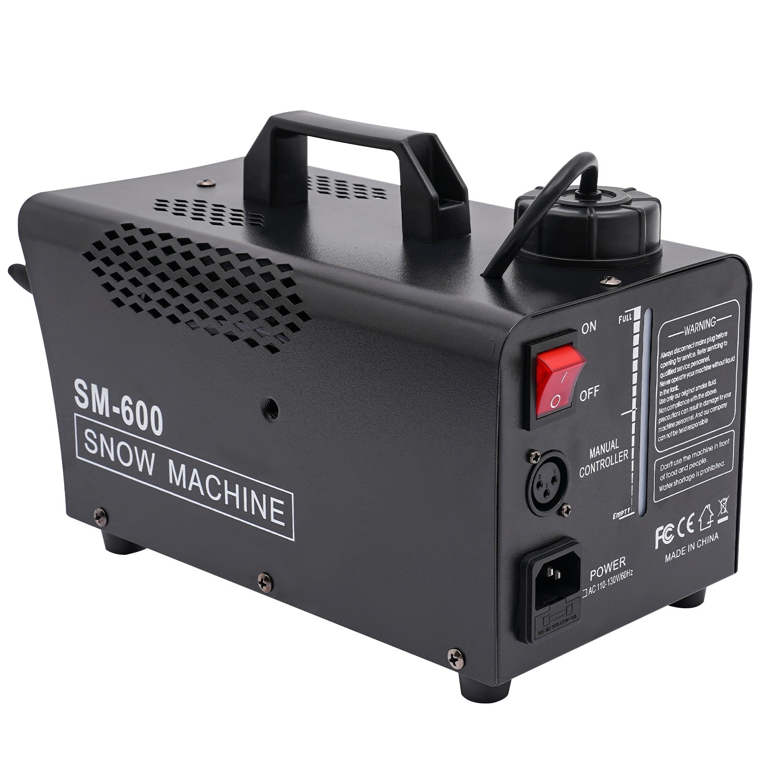 ToppiJoy 600W Snow Machine, Spray Volume with Wireless Remote Control and Wired Control, for Christmas, Halloween, Valentine's Day, Wedding, Parties