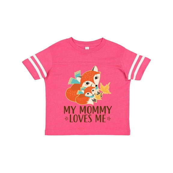 Inktastic My Mommy Loves Me Fox Boys or Girls Toddler T-Shirt