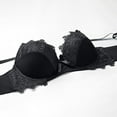 thumbnail image 4 of Levmjia Womens Lace Lingerie Set Underwire Sheer Cup Bra Low Waist Thong Adjustable Shoulder Straps Breathable Lace Daily Romantic Date Night Elegant Solid Color, 4 of 6