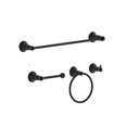 thumbnail image 4 of Derengge F-080-OB 4-Piece Bathroom Hardware Accessory Set with 18" Towel Bar -Towel Ring- Paper Holder-Robe Hook Matte Black, 4 of 4