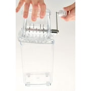 HOME-X Hand-Crank Ice Crusher, Ice-Maker Machine, Clear Ice Crusher for Home Use 9 1/2