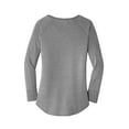 thumbnail image 4 of District Women'S Perfect Tri Long Sleeve Tunic Tee Dt132L, DT132L ,Grey Frost, S, 4 of 4