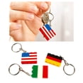 thumbnail image 3 of 3x frágil Mini Miniatura Bandera Nacional Colgante Llavero Llavero de Hombro Llavero Titular de Regalos Conmemorativos Llavero, 3 of 9