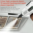 thumbnail image 4 of INSMART Handheld Steam Cleaner,1200W High-Temperature Pressurized Steamer for Home,600ml Tank,Fast 13-Second Heat-Up,3 Adjustable Modes,7 Accessories for Cleaning Car, Bathroom,Shower,Grease, 4 of 9