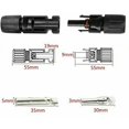 thumbnail image 4 of 6 Pairs MC4 Male/Female Double Rings Waterproof Joint, Solar Panel Cable Connectors, 4 of 4