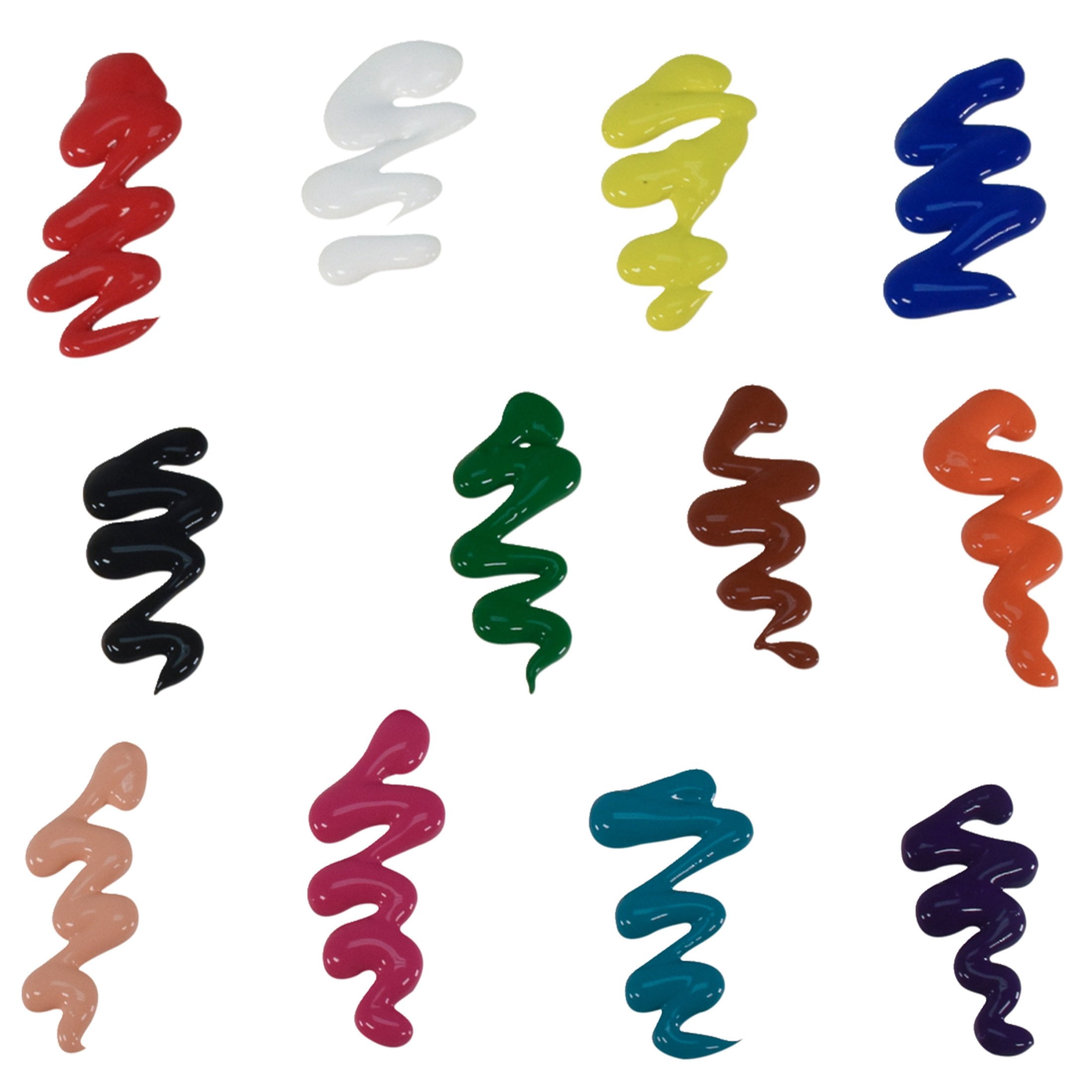 Sax Versatemp Liquid Tempera Paint, 1 Pint Bottles, Assorted Colors, Set of 12