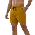 thumbnail image 4 of Domuza Running Athletic Shorts for Men Gym Workout Shorts Fitted Exercise Hiking Shorts with Pocket Ginger 5XL, 4 of 5