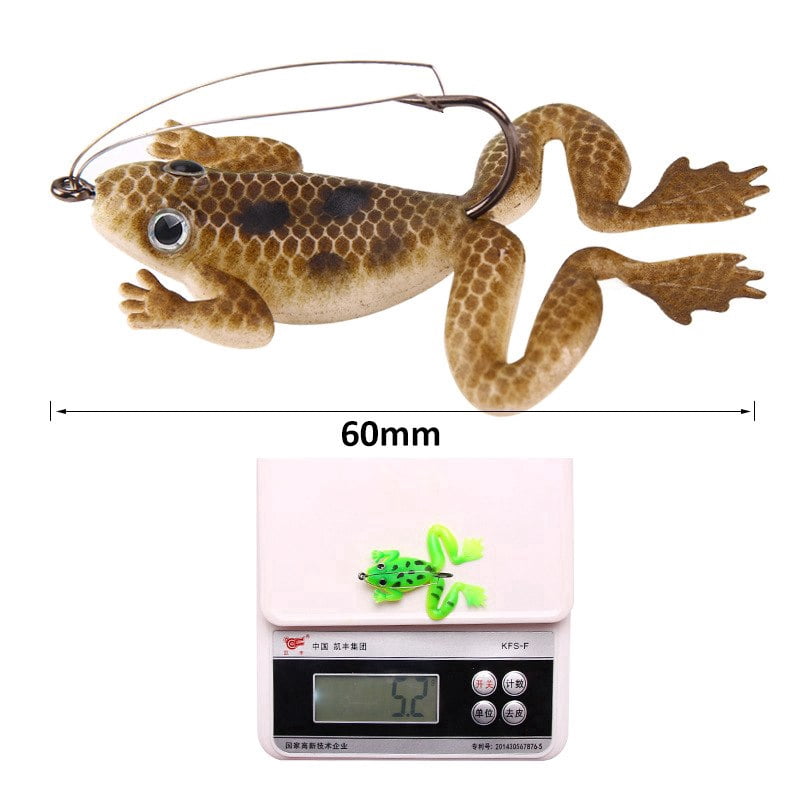 4PC/Set 6cm 5.2g Set Of Sea Soft Rog Rubber Fishing Lures Jigs Plastic Fish With Hookfish Carp Reel
