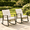 Cream White, variant on Deersky Outdoor Rocking Chairs Set of 2, Patio Wicker Rocking Chair with Soft Cushions for Porch, Backyard, Balcony, Garden