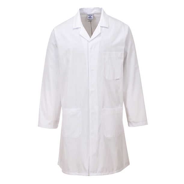 Portwest - Bata de Laboratorio Workwear Estándar para Adultos Unisex - Pack de 2 (Blanco) Portwest UTRW6926_white