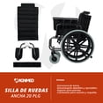 thumbnail image 3 of Silla de ruedas Magnimed Ancha Sobrepeso Bariátrica 20 pulgadas Soporta hasta 120kg, 3 of 9