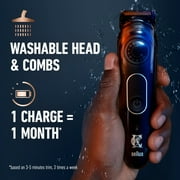 King C. Gillette Beard Trimmer for Men, Cordless Rechargeable Electric Razor
