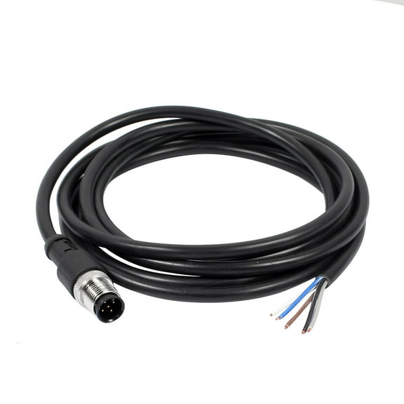 M12 2M Male Straight Head 5Pin Connector Aviation Electrical Cable