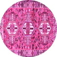 thumbnail image 1 of Ahgly Company Indoor Round Persian Pink Traditional Area Rugs, 4' Round, 1 of 4