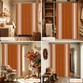 thumbnail image 6 of Vintage Orange Striped Shower Curtain Set - Extra Long 72" x 96" Washable Bathtub Curtain with 12 Hooks, Farmhouse White Stripes Aesthetics Waterproof Fabric Stall Shower Curtains for Bathroom Décor, 6 of 8