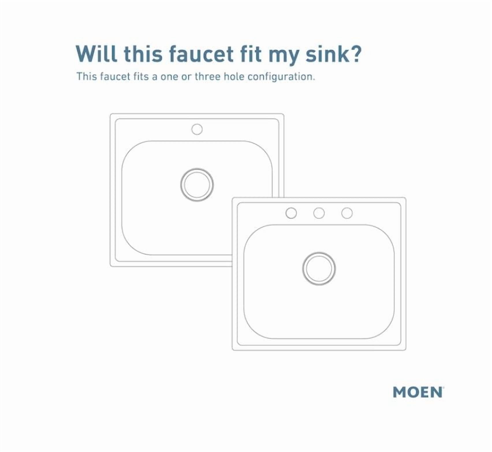 Moen Joric Spot Resist Stainless Single Handle Deck-mount Pull-down Kitchen Faucet with Sprayer (Includes Deck Plate)