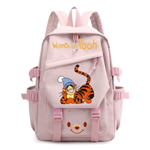 Mochila De Estudiante De Dibujos Animados Winnie The Pooh Ordenador Para Niños Y Niñas Bolsa Escolar