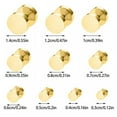 thumbnail image 3 of K-KED 1 Pair Round Barbell Stainless Steel Men Women 8-12mm Dumbbell Ear Stud Earrings-Gold-6mm, 3 of 9