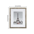 thumbnail image 6 of Scholartree 5 PACK 8x10 Tabletop Picture Frame, Display Photos 5x7 with Mat or 8x10 Without Mat, Brown Oak, 6 of 6