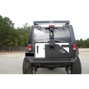 Fab Fours JP-Y1261T-1 Off The Door Tire Carrier; 2 Stage Black Powder Coated; Needs Base Bumper; Fits select: 2015-2017 JEEP WRANGLER UNLIMITED, 2012-2014 JEEP WRANGLER