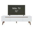 thumbnail image 4 of Mueble para Tv hasta 75 Pulgadas Madesa Reims 2 Puertas 1 Cajón - Blanco, 4 of 8