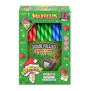Flix Candy Warheads Sour Christmas Candy Canes, Peanut & Gluten-Free, 12 Variety Pack