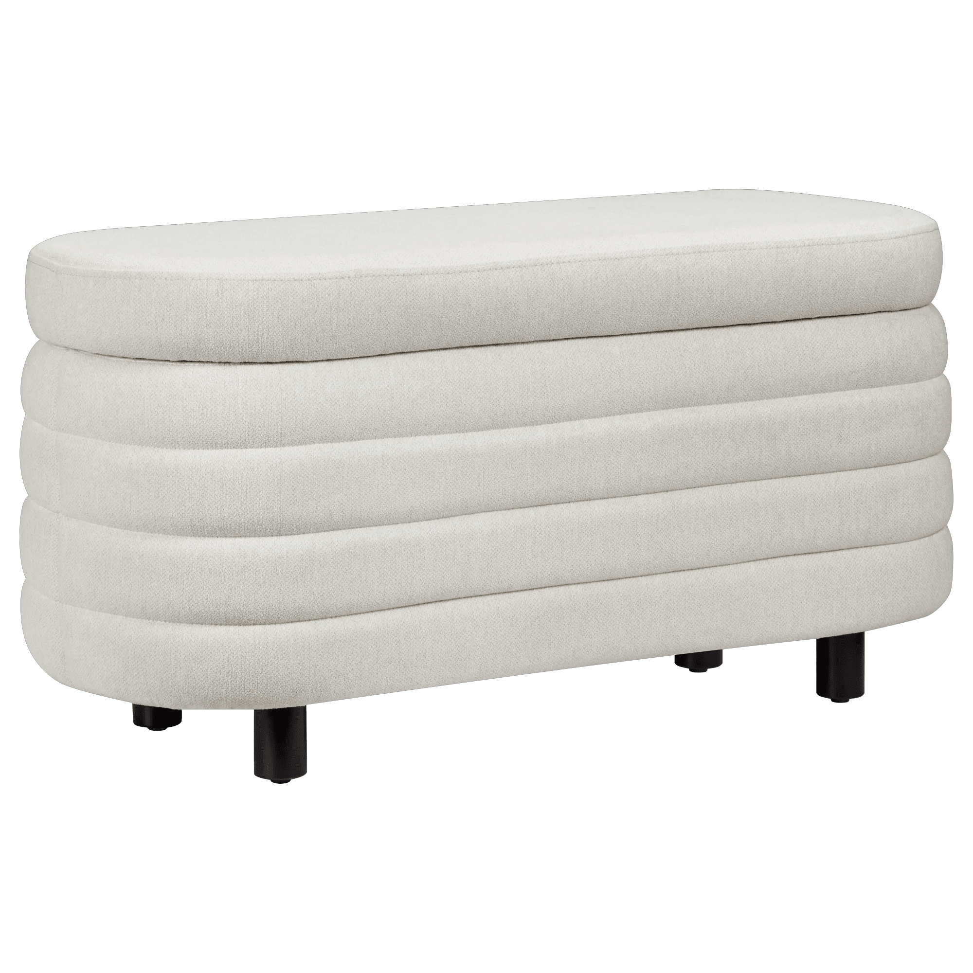 Bouclair Fabric Ottoman with Storage