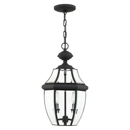 Livex Lighting Monterey 2 Light Outdoor Chain Hang in Black
