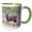 Green/White, variant on 3drose, South Africa, Game Reserve. Greater Kudu Antelope., 11oz Mug