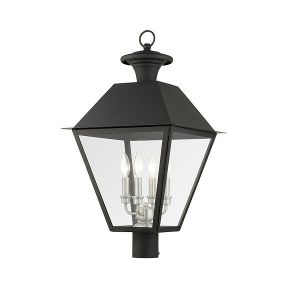 Livex Lighting - Mansfield - 4 Light Outdoor Post Top Lantern