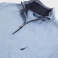 thumbnail image 2 of NAUTICA Men's ANCHOR BLUE HEATHER Navtech Quarter Zip Sweater,XS, 2 of 3