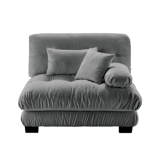 27 Sofa RSF W/2 pillows - Gray