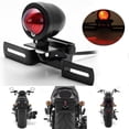 thumbnail image 2 of Luces Traseras de Motocicleta Sunnimix Soporte de Placa Negro Lente Roja Luz de Freno, 2 of 8