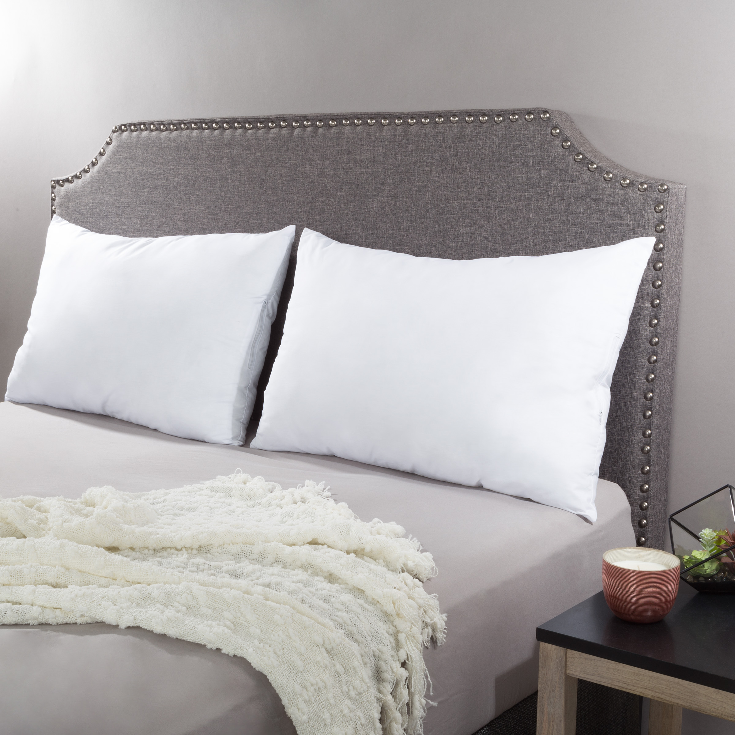Adjustable Loft Queen Pillows 20”x30” Gel Fiber Hypoallergenic